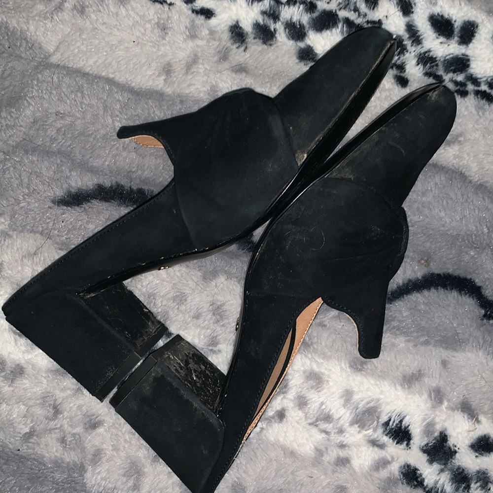VIONIC Presley Black Velvet Bow Mules — 6.5 - Picture 5 of 11